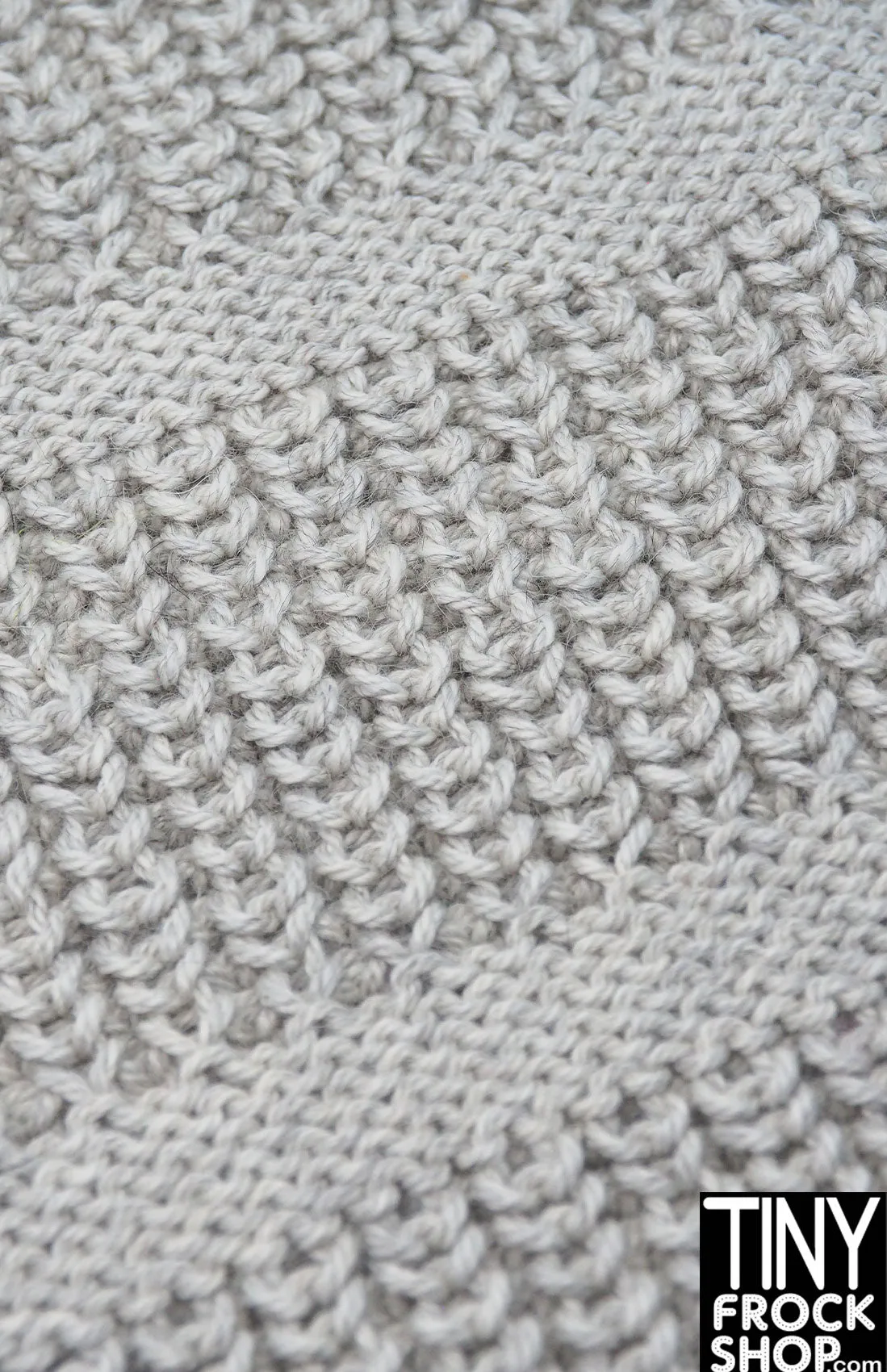 12" Fashion Doll Chunky Grey Area Rug by TINY FROCK