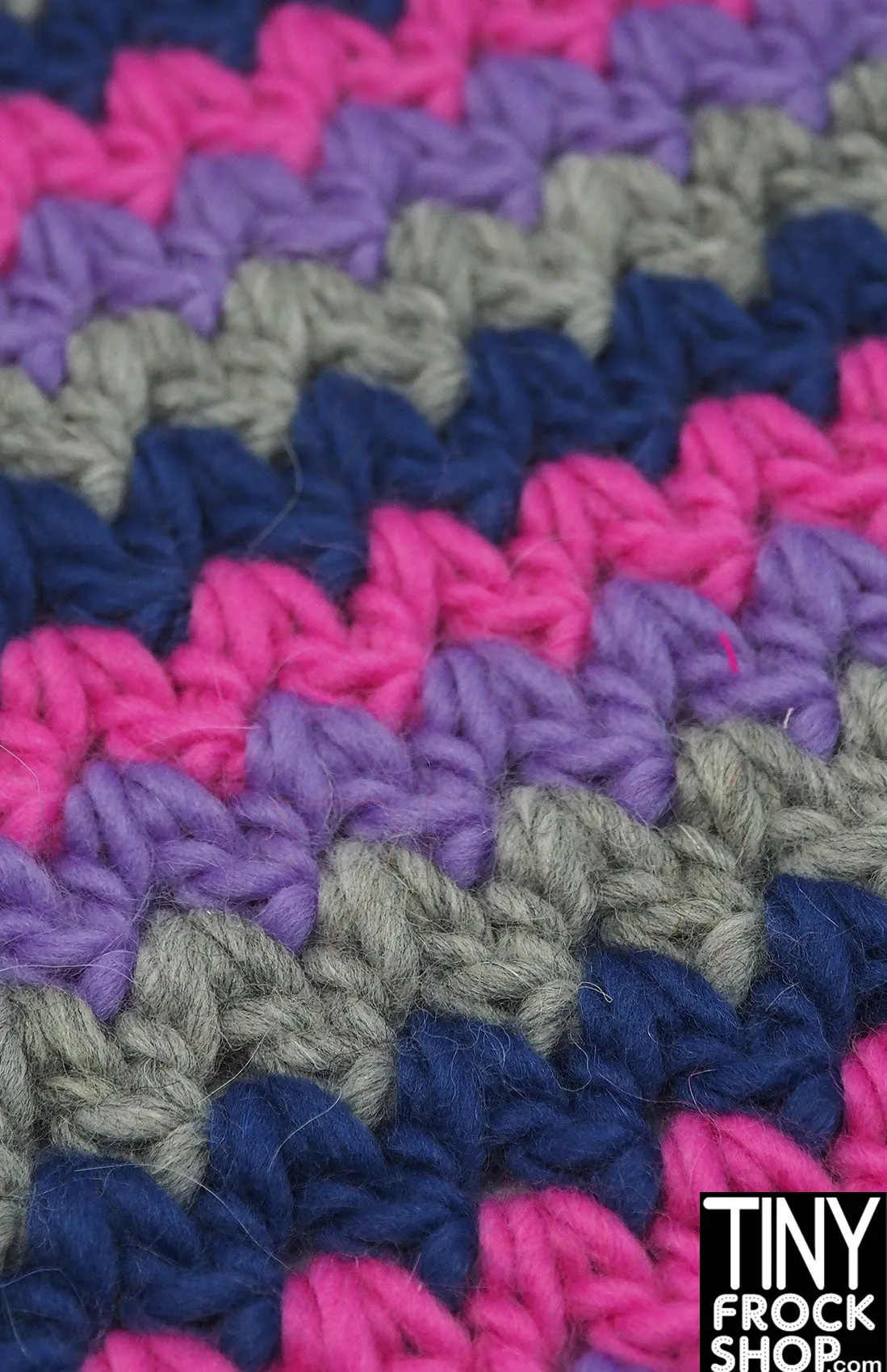 12" Fashion Doll Chunky Zig Zag Area Rug by TINY FROCK