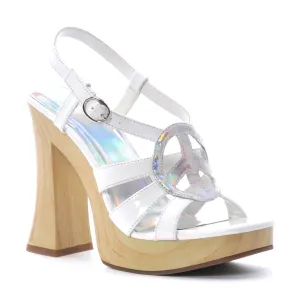 500-FUNK 5" Chunky Peace Sign Sandal