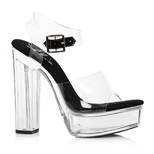 675-LEAH 6"Chunky Clear Paltform