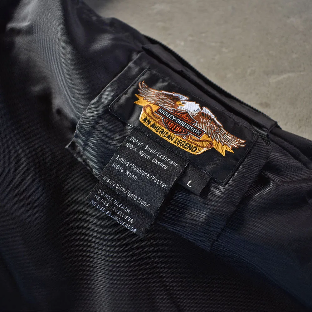 90’s Harley-Davidson リバーシブル 中綿入り ナイロンジャケット 220108