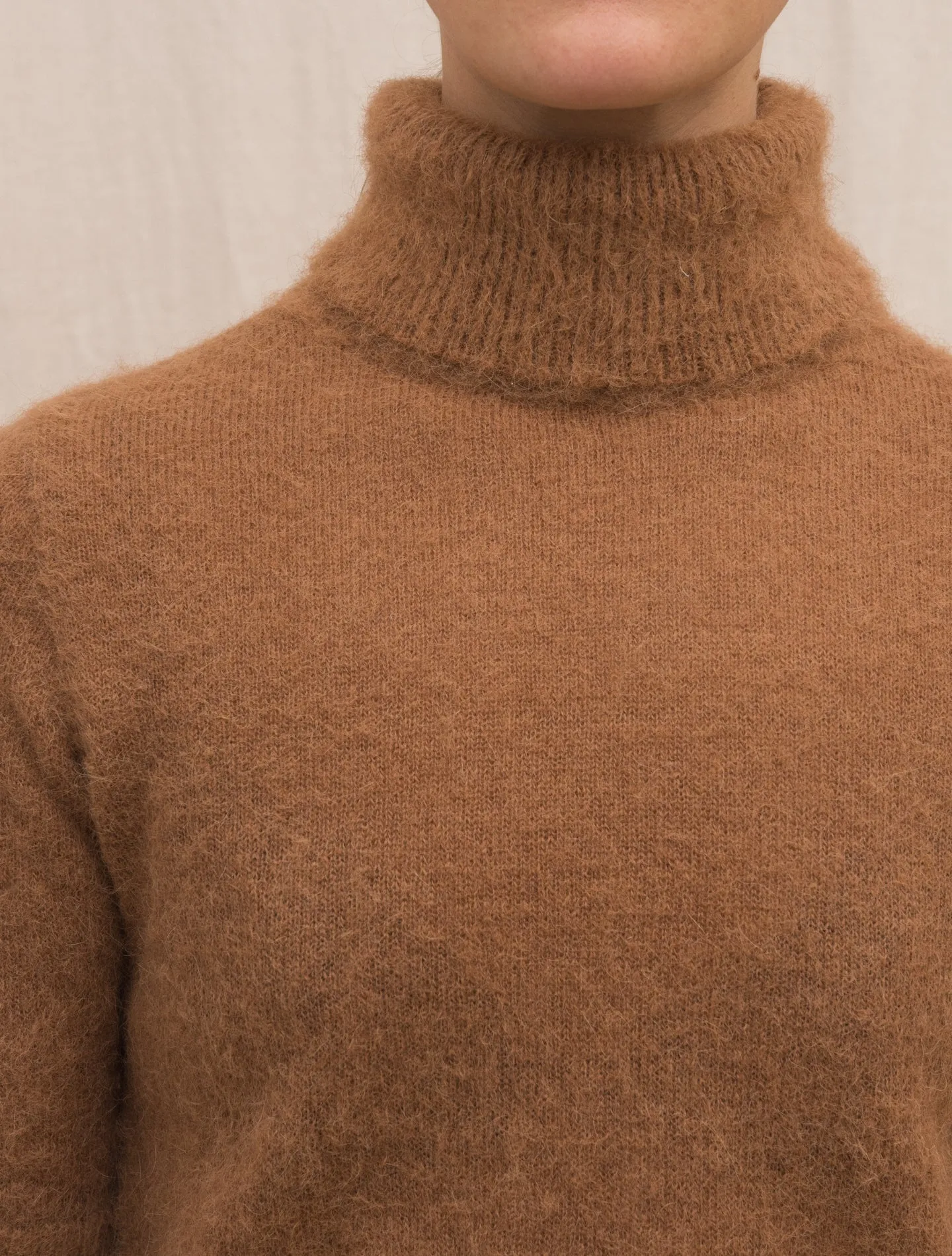 Alpaca Rollneck Short Sleeve Terracotta