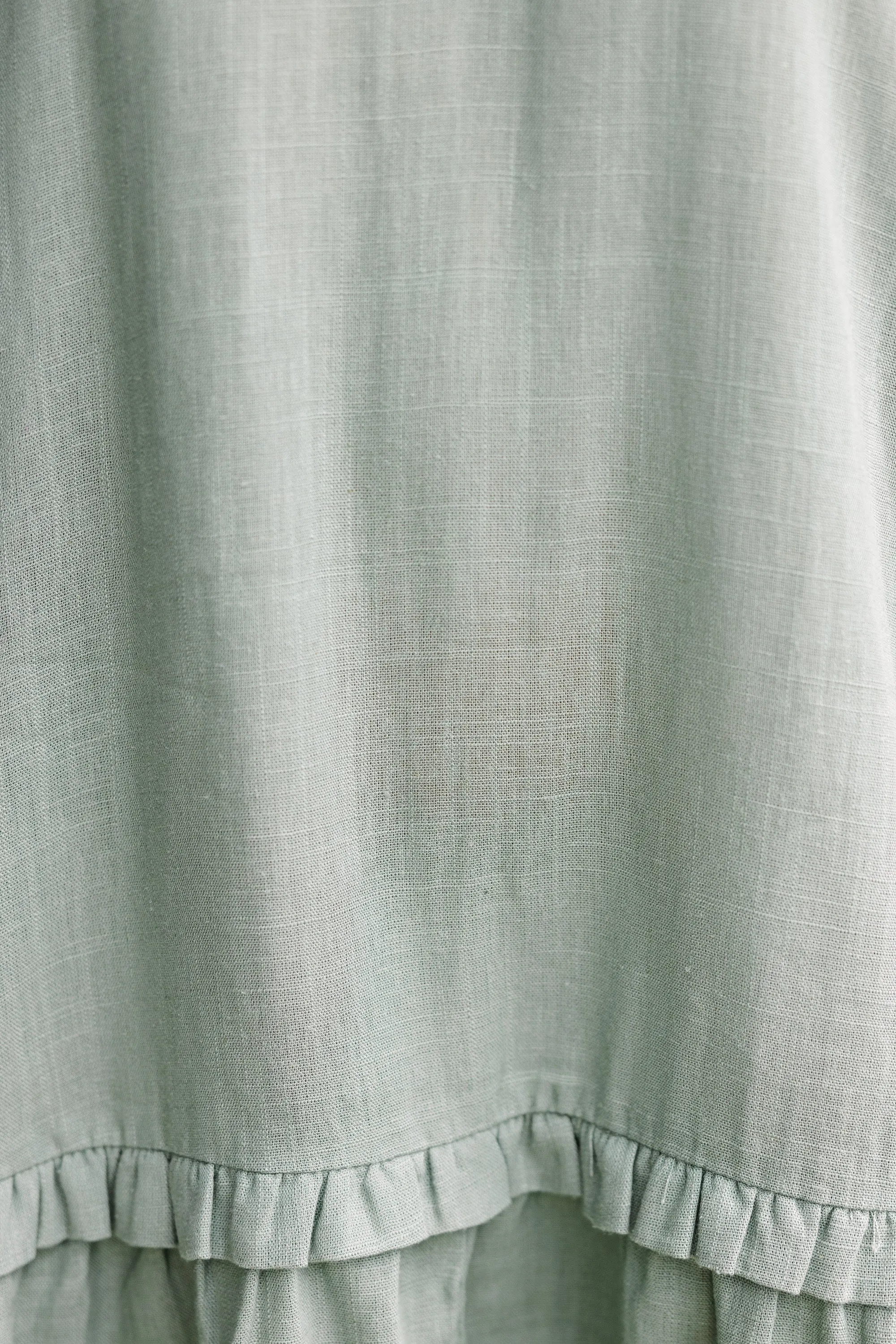 Always In The Lead Olive Green Linen Dress