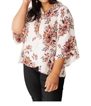 Andree By Unit - Blooming Watercolor Top