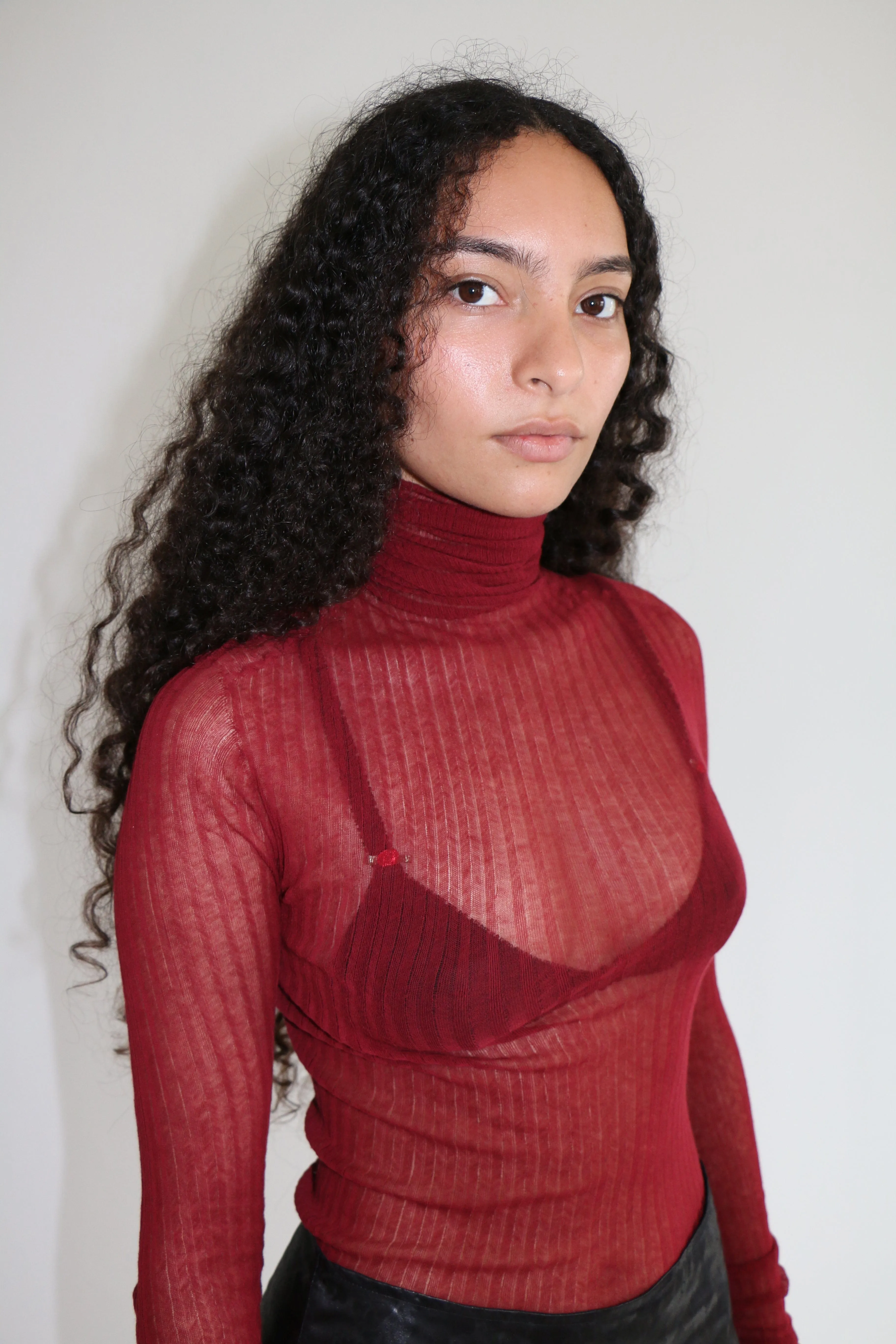 Anemone Red Tulle Skivvy