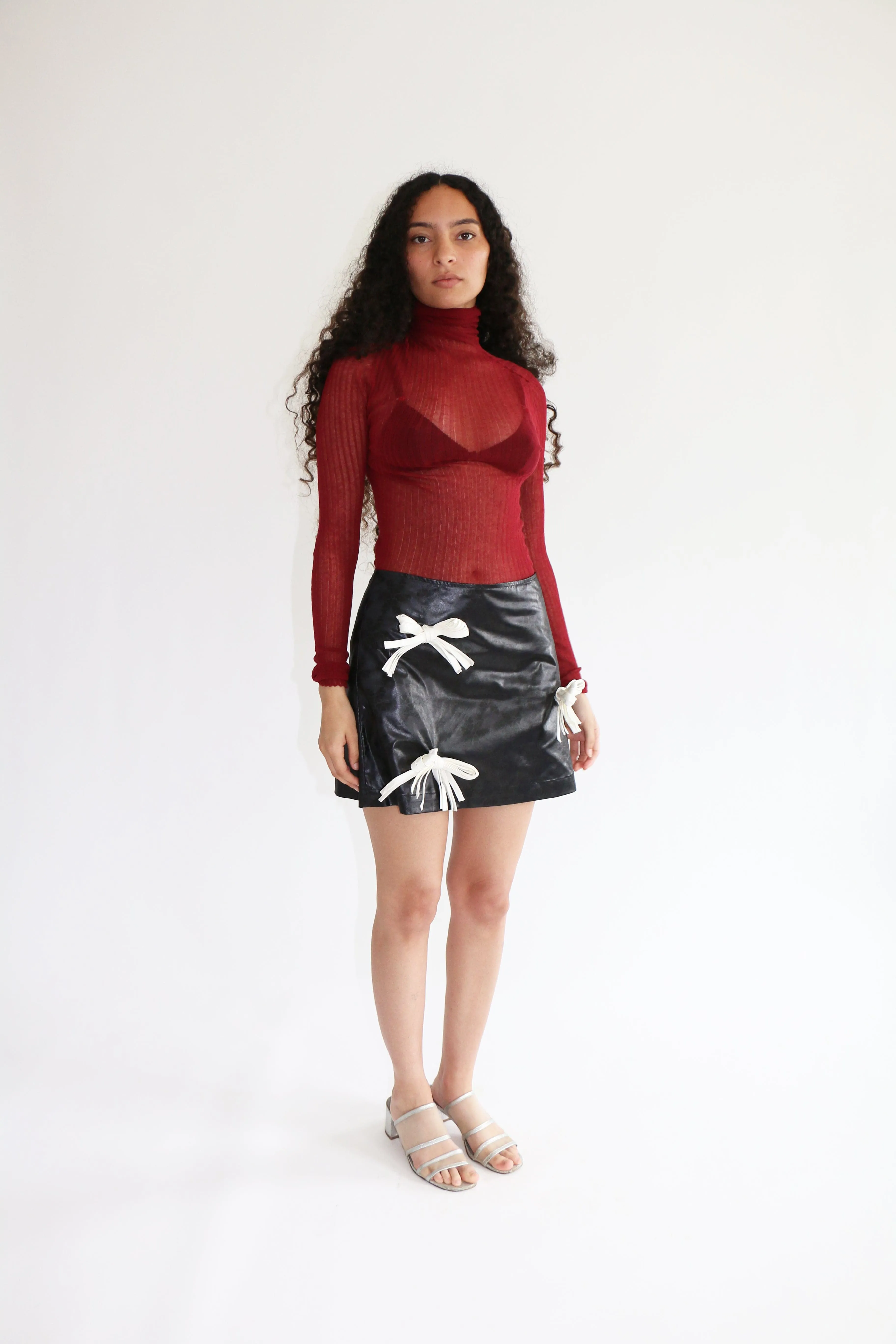 Anemone Red Tulle Skivvy