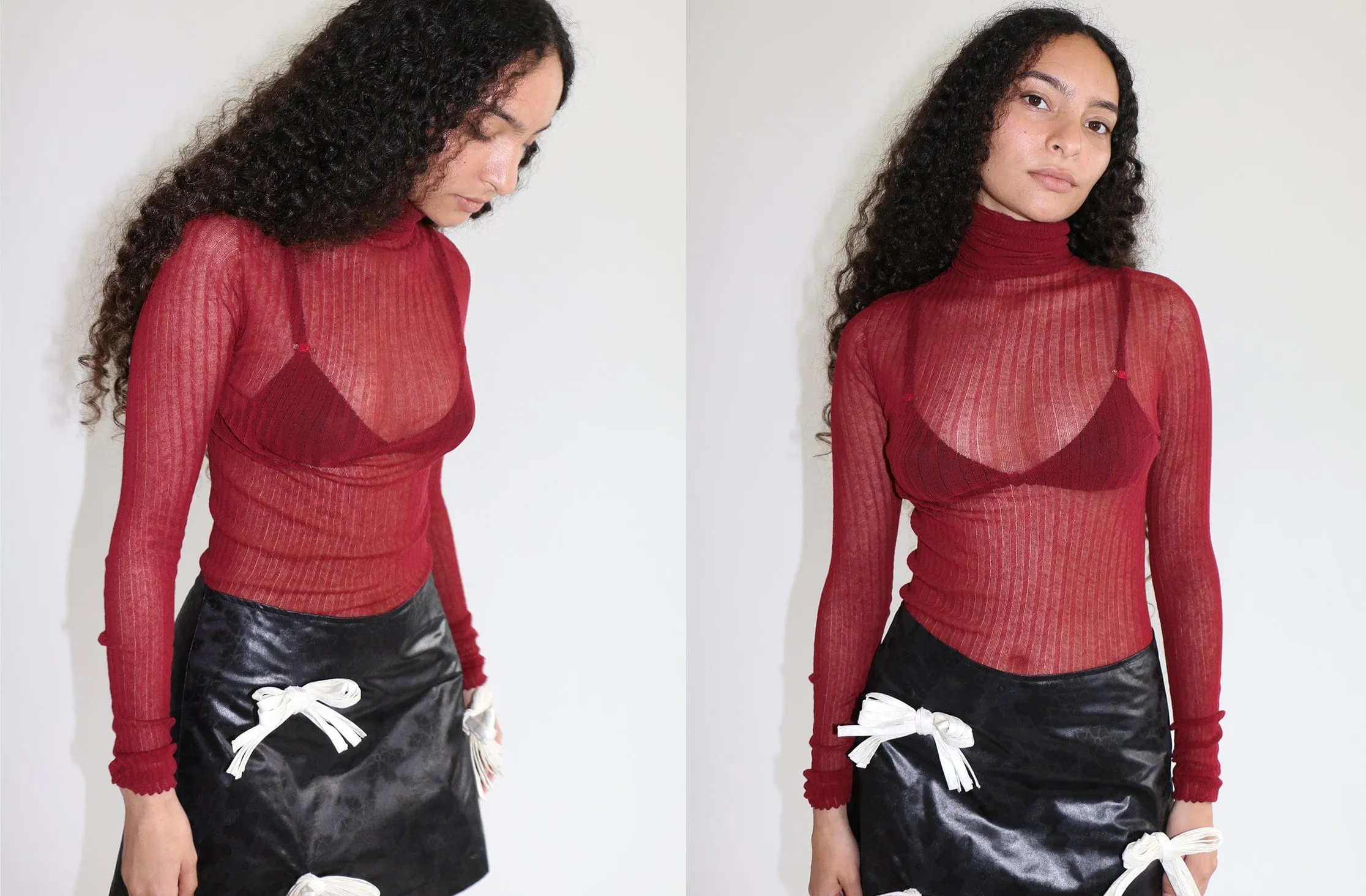 Anemone Red Tulle Skivvy