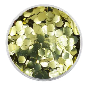 Biodegradable Metallic Gold Glitter - Chunky Hexagons Glitter