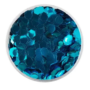 Biodegradable Metallic Sky Blue Glitter - Chunky Hexagons Glitter