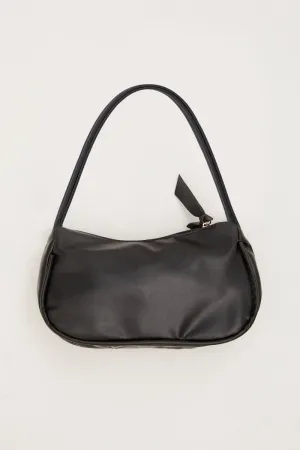 Black Shoulder Baguette Bag