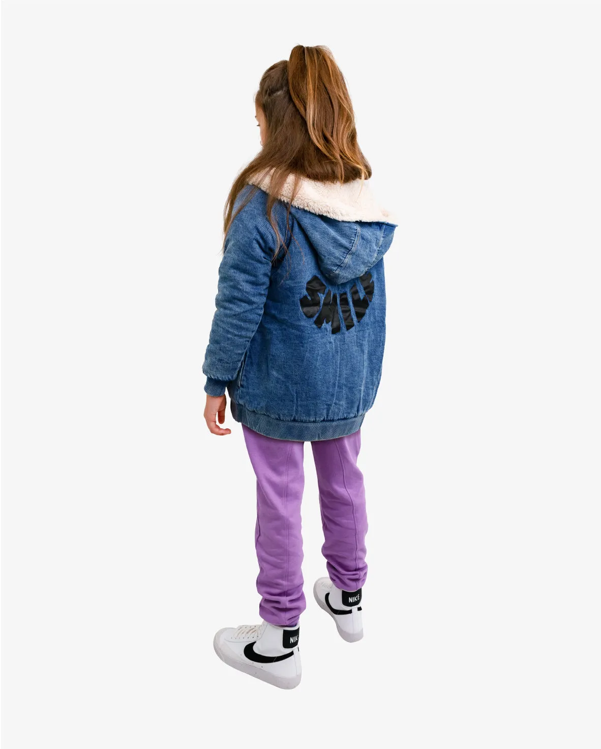 BOB TGC | Denim Smile Bomber Jacket