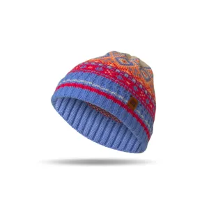 Britts Knits Kid's Blue Fair Isle Beanie Britts Knits Kid's Blue Fair Isle Beanie
