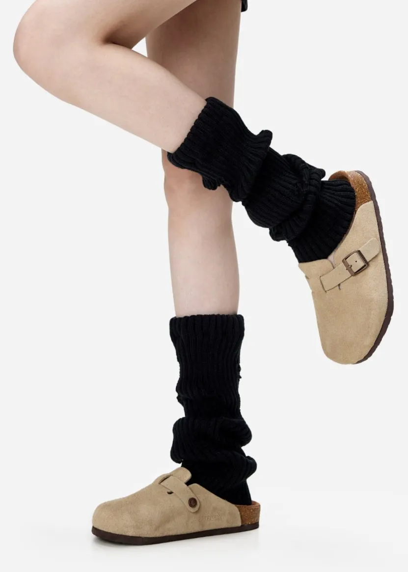 Caia Distressed Knit Leg Warmers