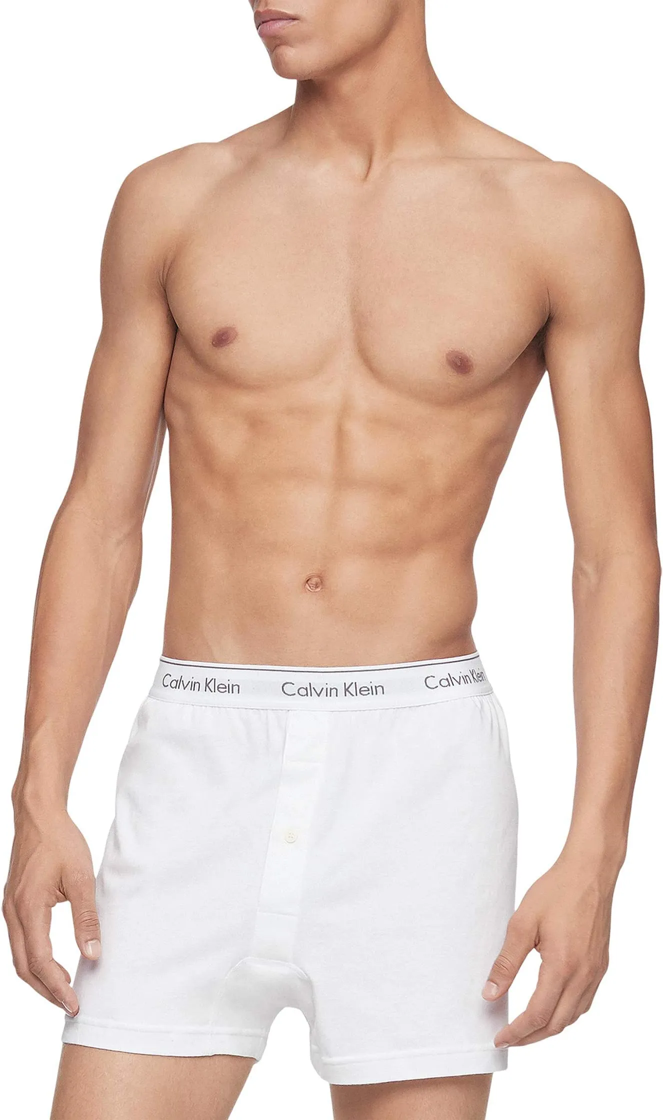 Calvin Klein Underwear Cotton Classics Multipack Boxer Briefs, White