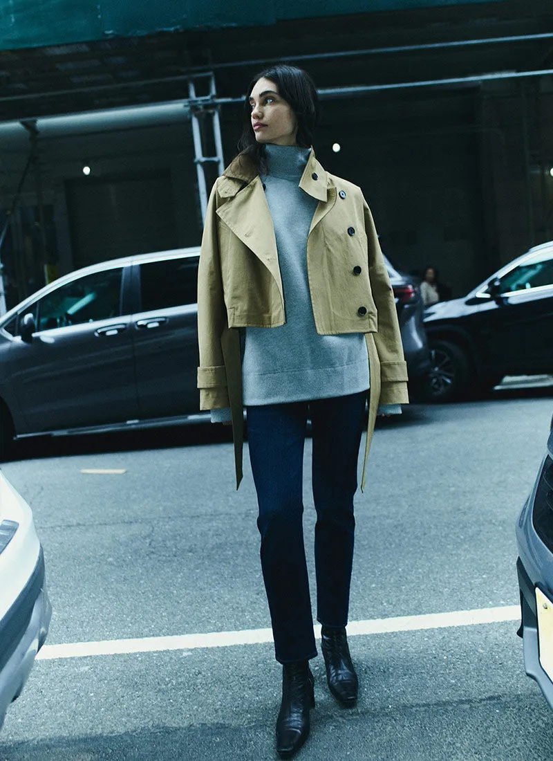 Cara Heather Grey Turtleneck