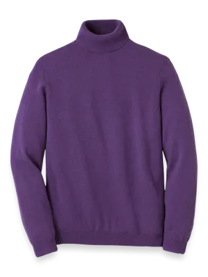 Cashmere Turtleneck Sweater - Purple