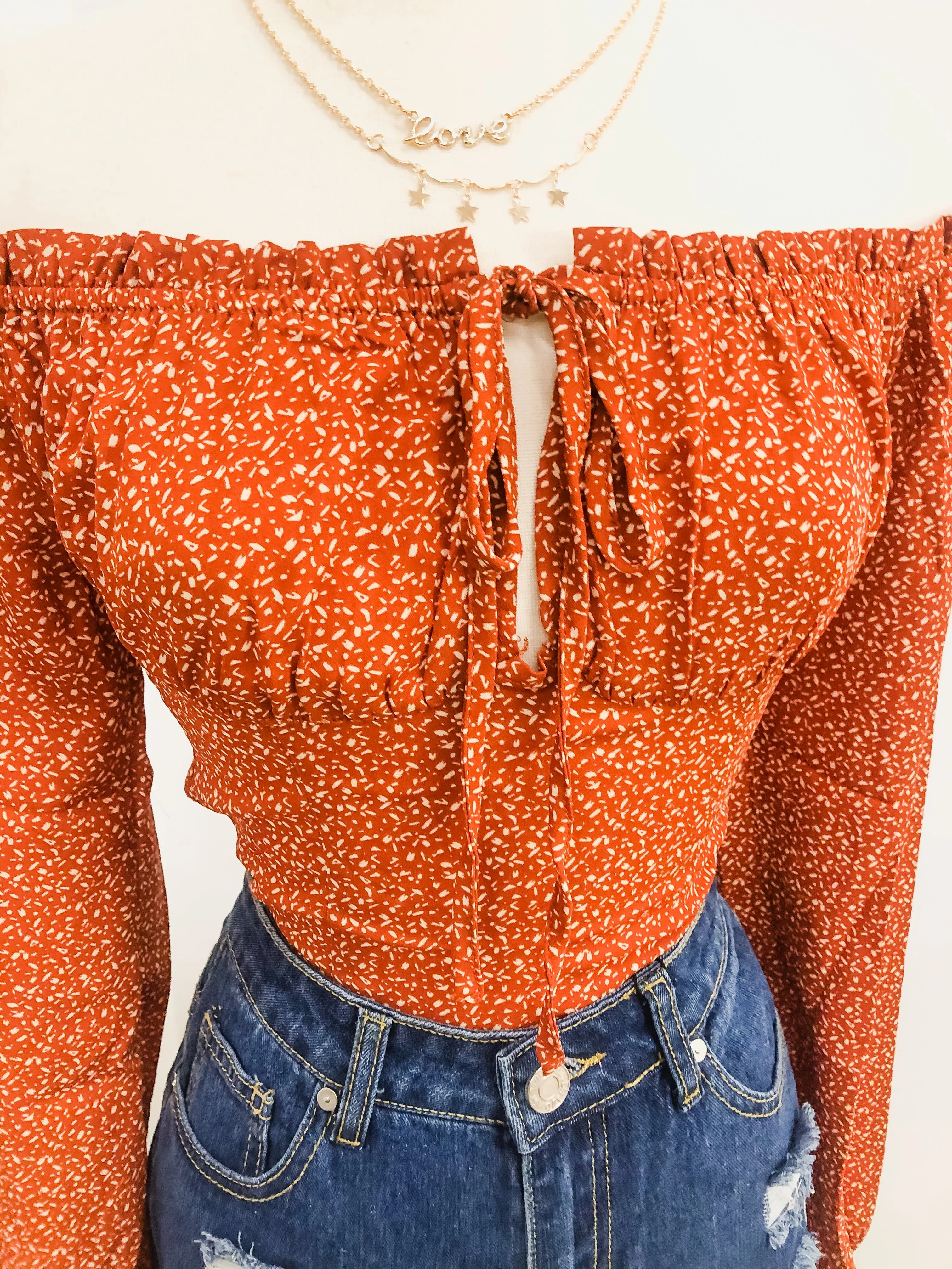 Celeste Peasant Sleeve Top