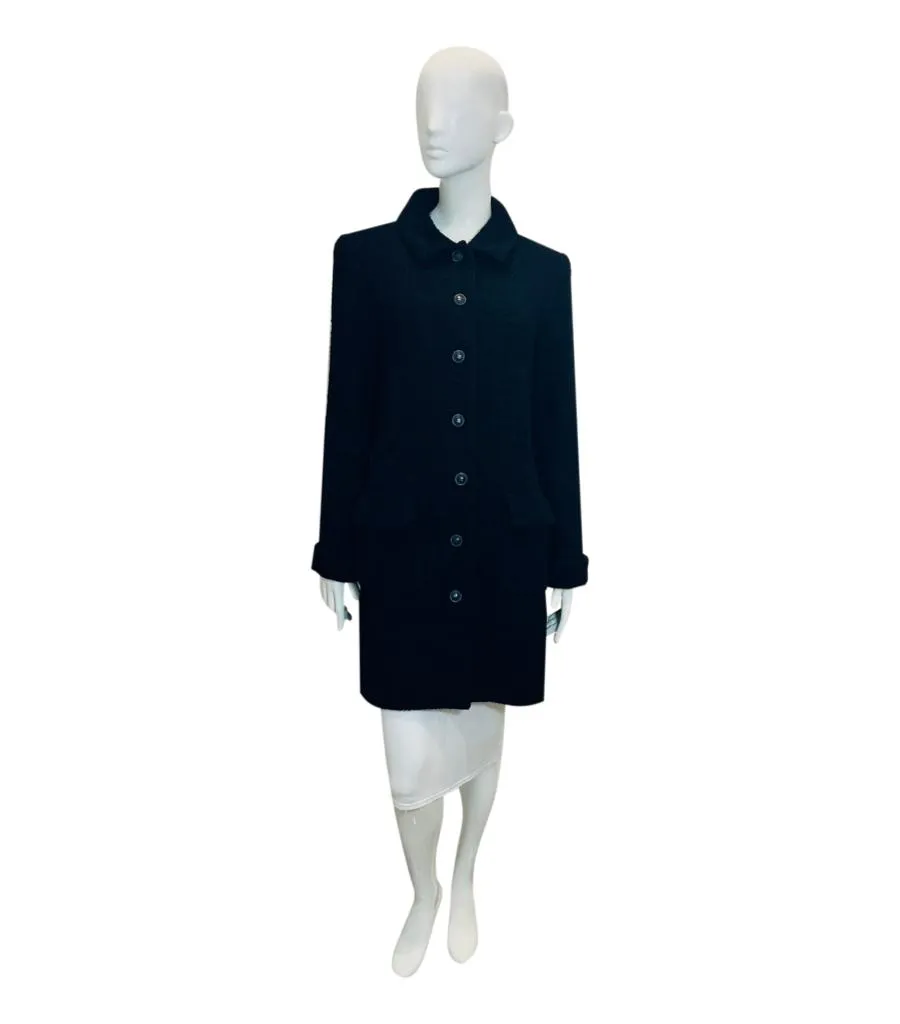 Chanel Wool Tweed Coat. Size 44FR