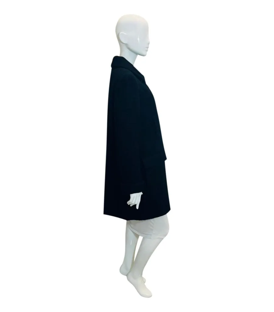 Chanel Wool Tweed Coat. Size 44FR