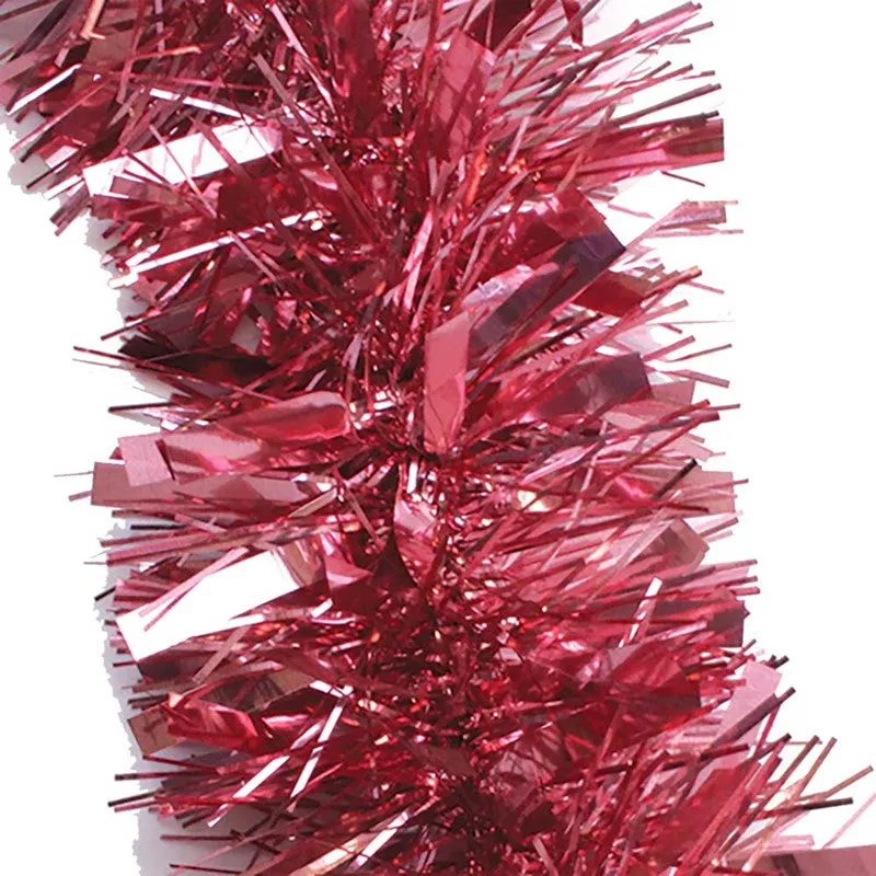 Christmas Chunky Tinsel Blush Pink 2m