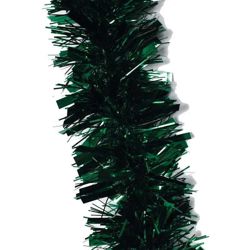 Christmas Chunky Tinsel Dark Green 2m