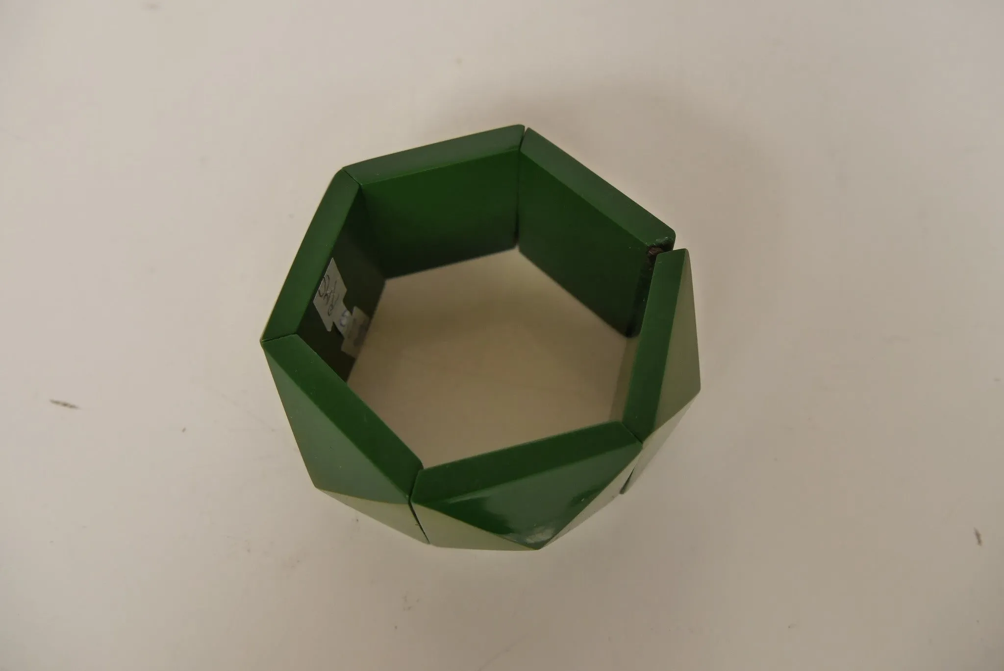 Chunky bakelite bangle,forrest green 1930s Art deco