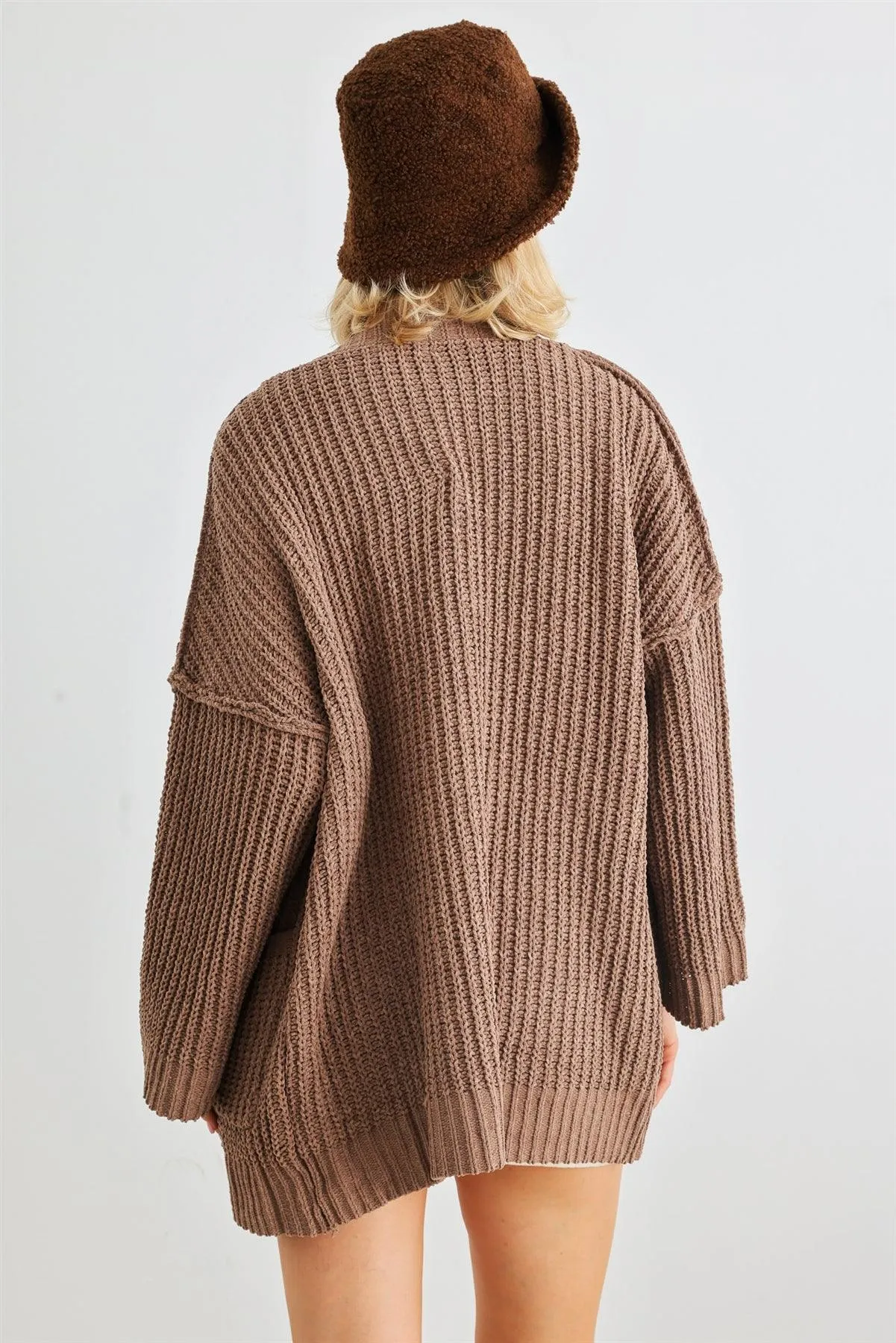 Cocoa Knit Two Pocket Open Front Cardigan