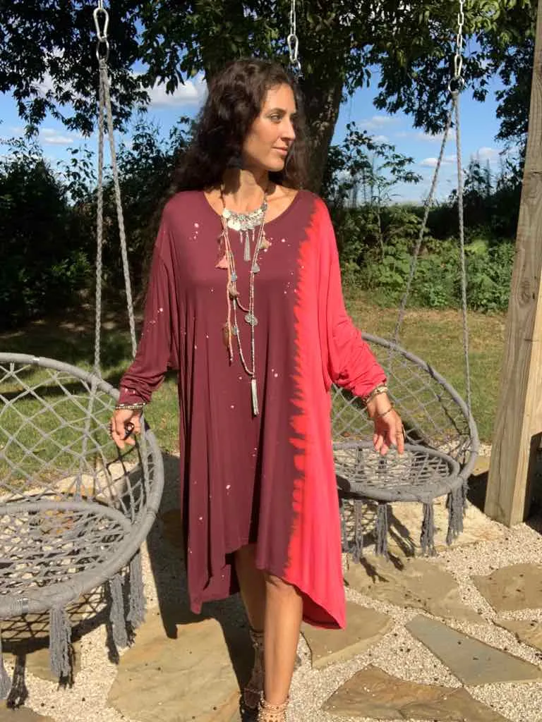 Crimson Splatter Dress