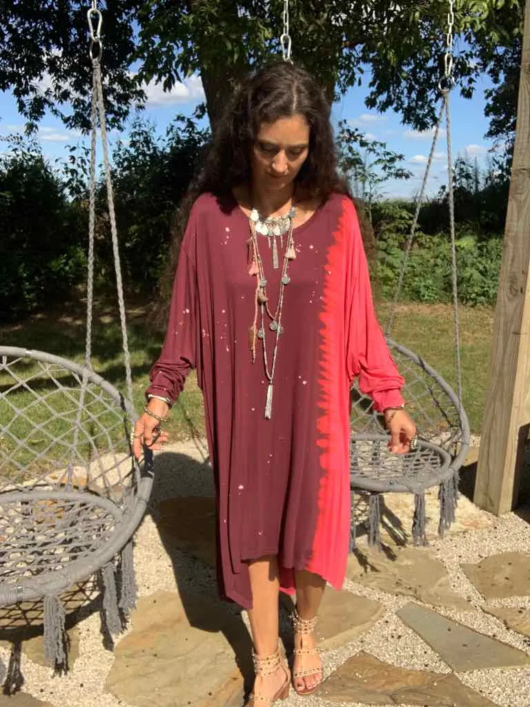 Crimson Splatter Dress