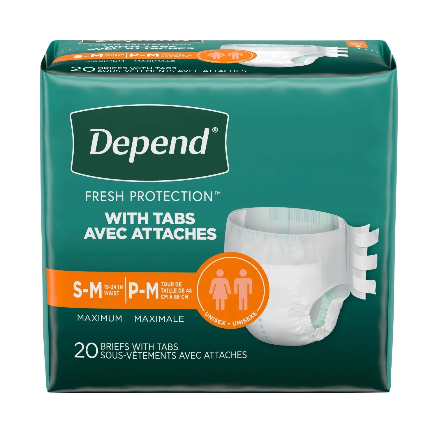 Depend Incontinence Protection with Tabs, Maximum Absorbency