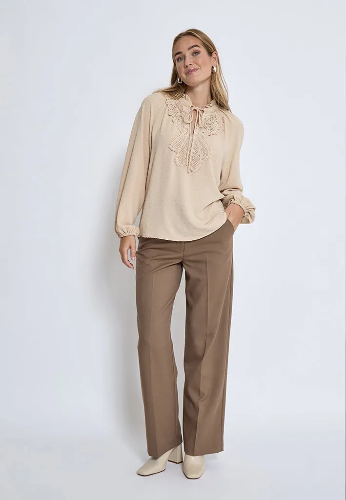 DSShay Blouse - Fog Sand