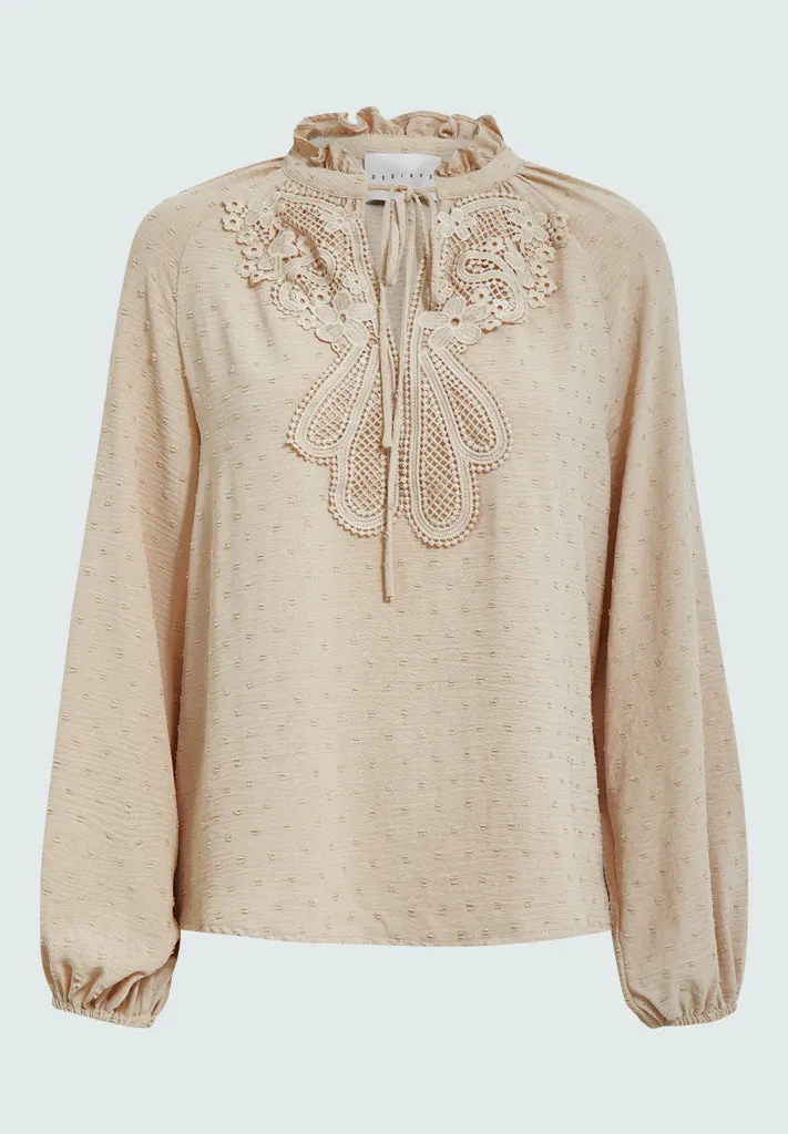 DSShay Blouse - Fog Sand