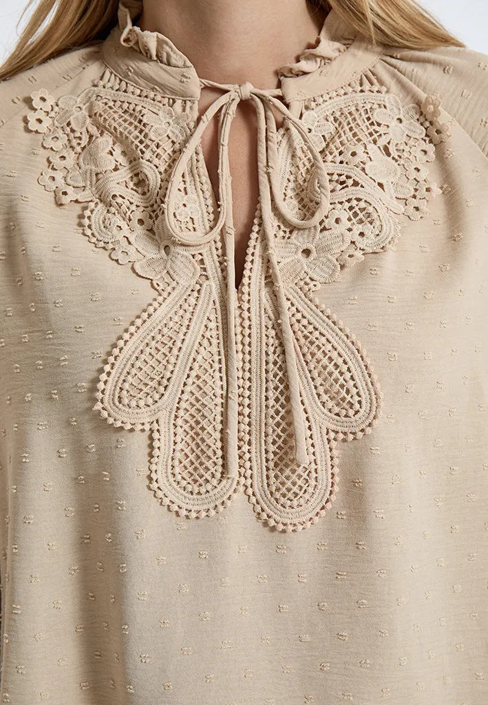 DSShay Blouse - Fog Sand