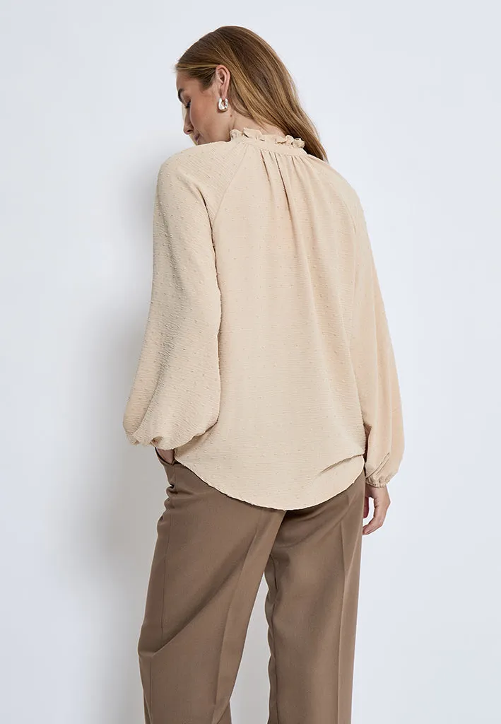 DSShay Blouse - Fog Sand