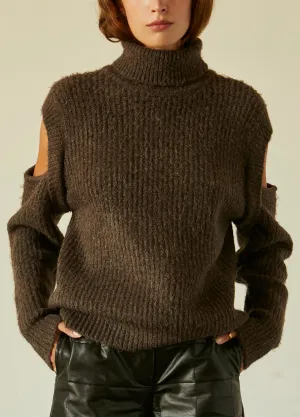 Espresso Turtleneck Sweater