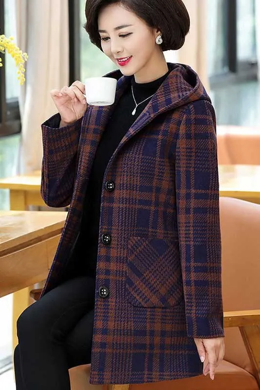 Fashion Women's Winter Outwear Long Hooded Coat