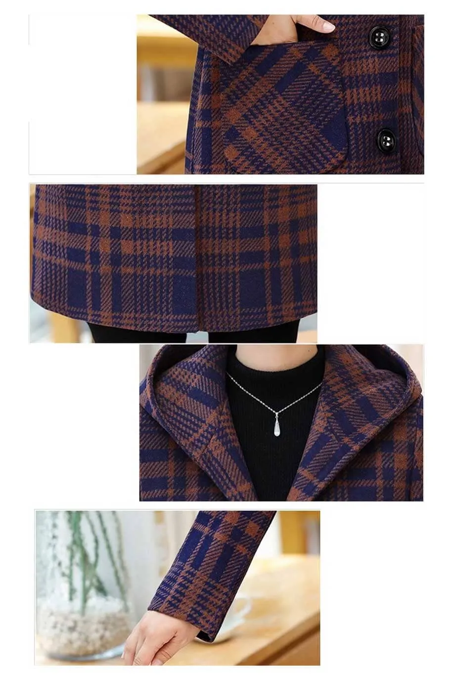 Fashion Women's Winter Outwear Long Hooded Coat