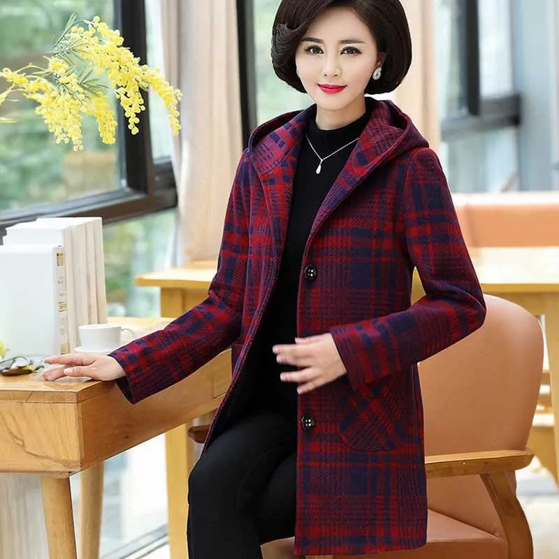 Fashion Women's Winter Outwear Long Hooded Coat