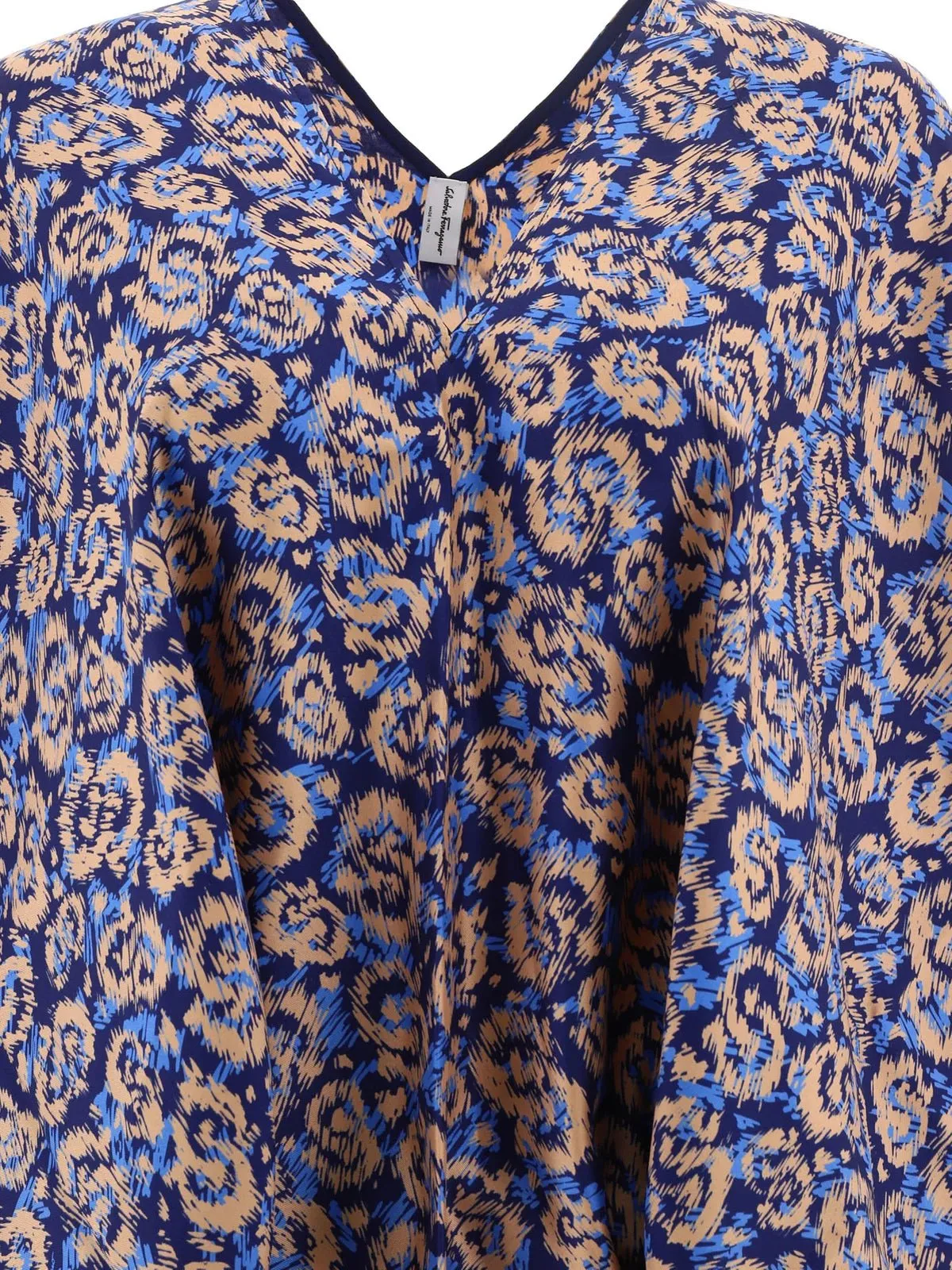 Ferragamo Sanim Poncho Blue