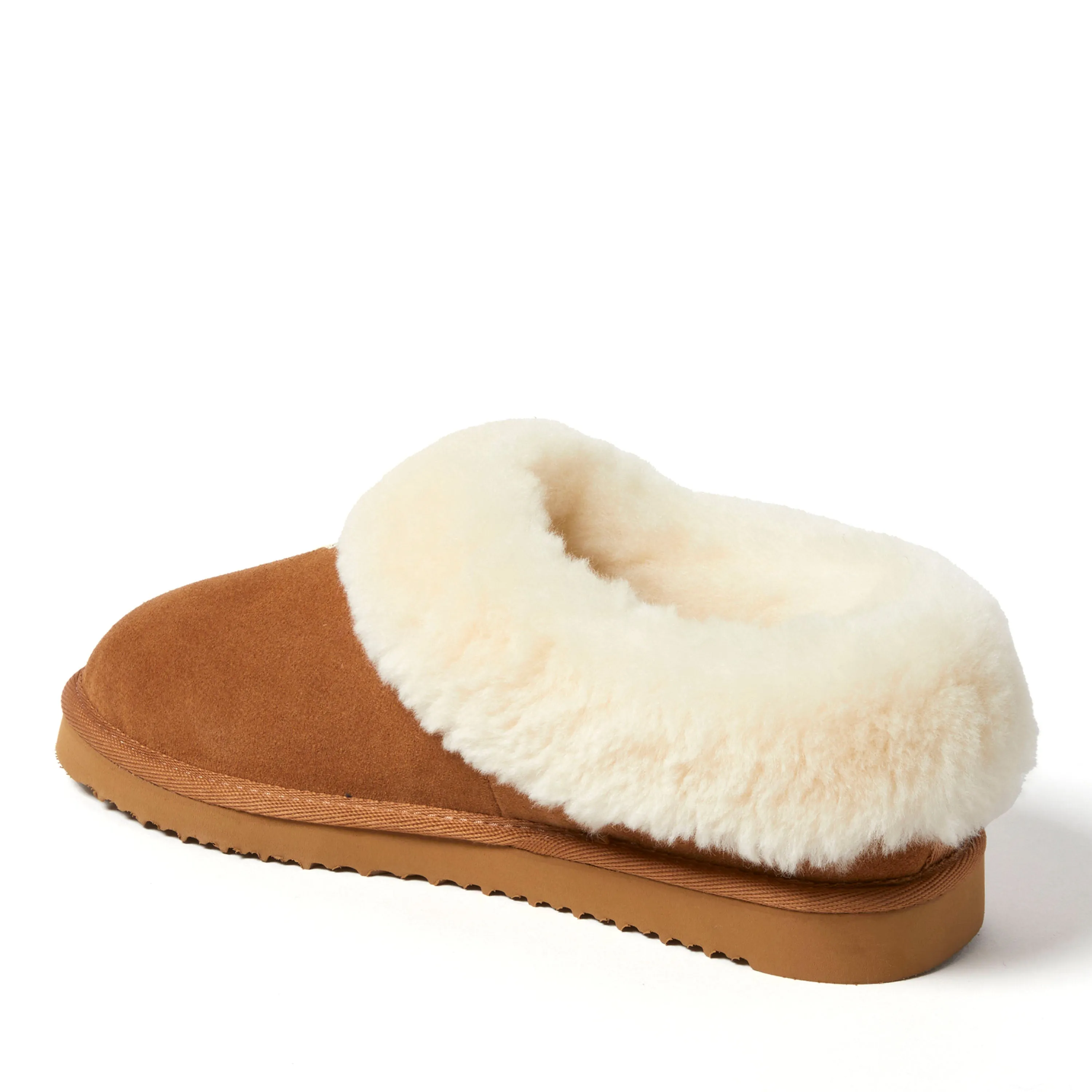 Fireside by Dearfoams Women's Adelaide Genuine Shearling Clog Slipper