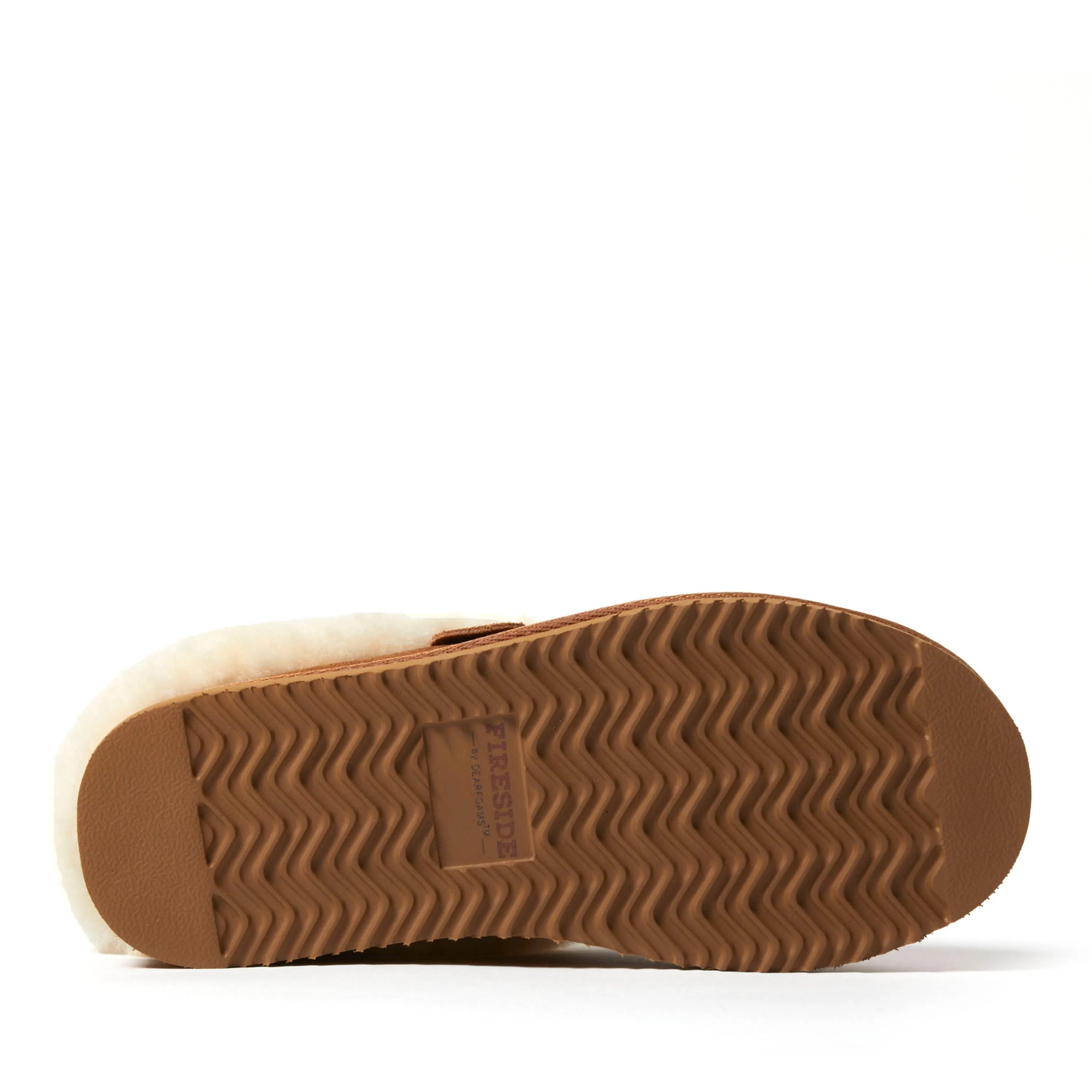 Fireside by Dearfoams Women's Adelaide Genuine Shearling Clog Slipper
