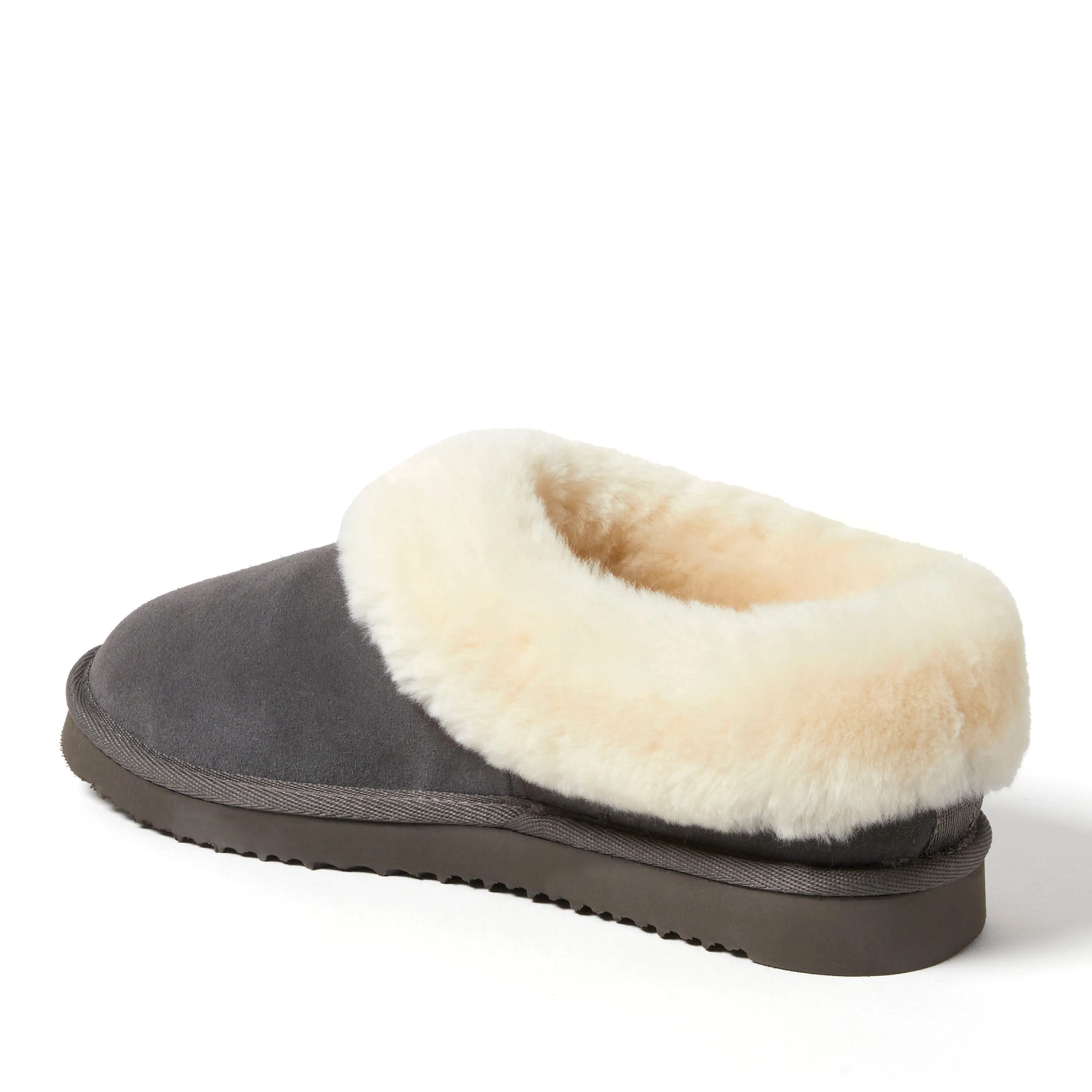 Fireside by Dearfoams Women's Adelaide Genuine Shearling Clog Slipper
