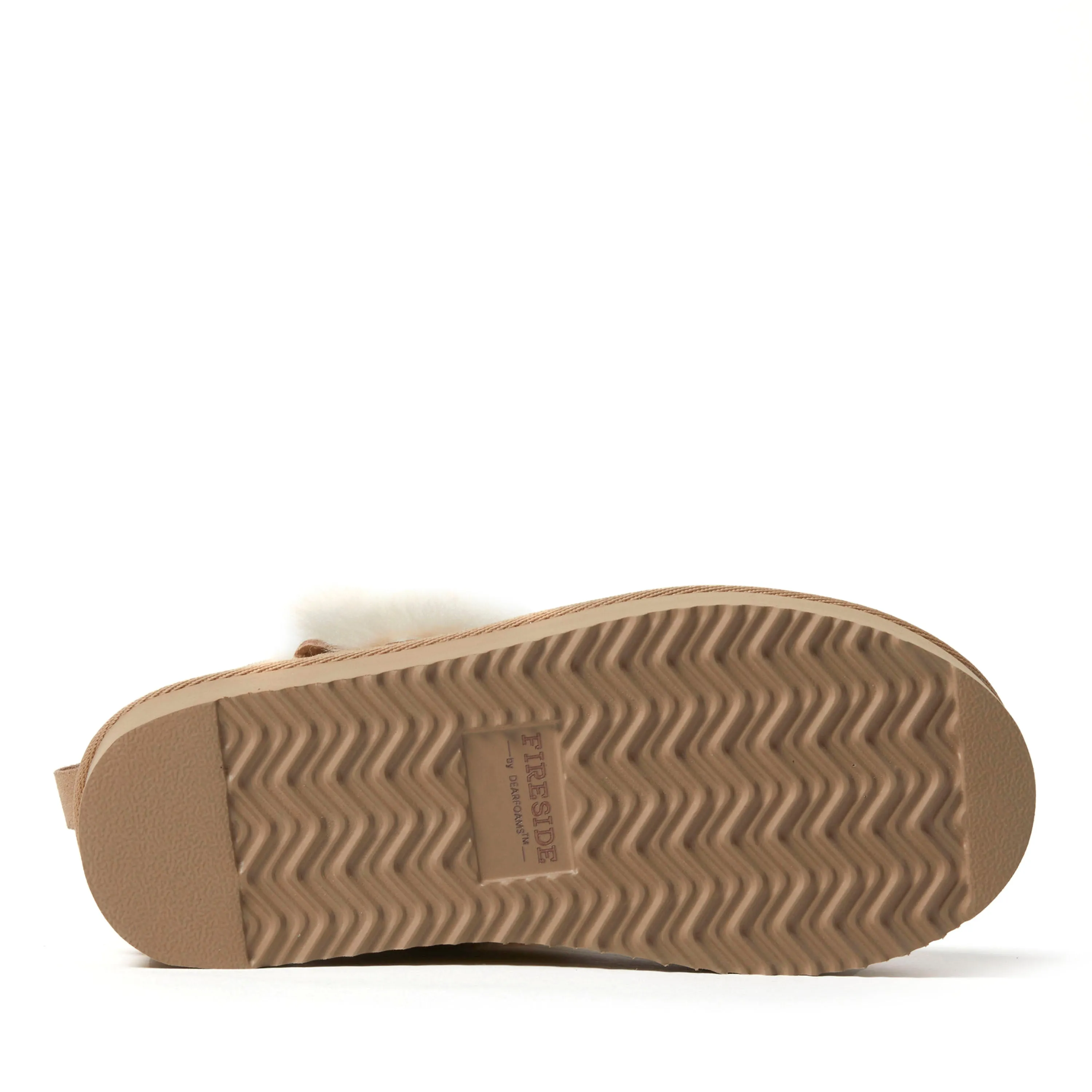 Fireside by Dearfoams Women's Bayswater Genuine Shearling Quilted Platform Bootie