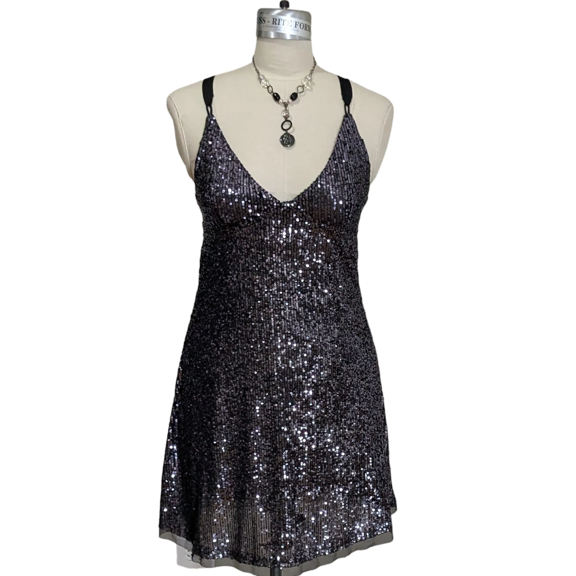 Free People Intimates Gold Rush Sequin Dress Size Large