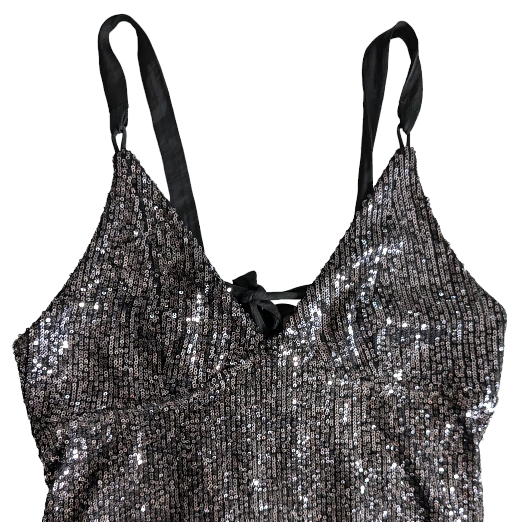 Free People Intimates Gold Rush Sequin Dress Size Large
