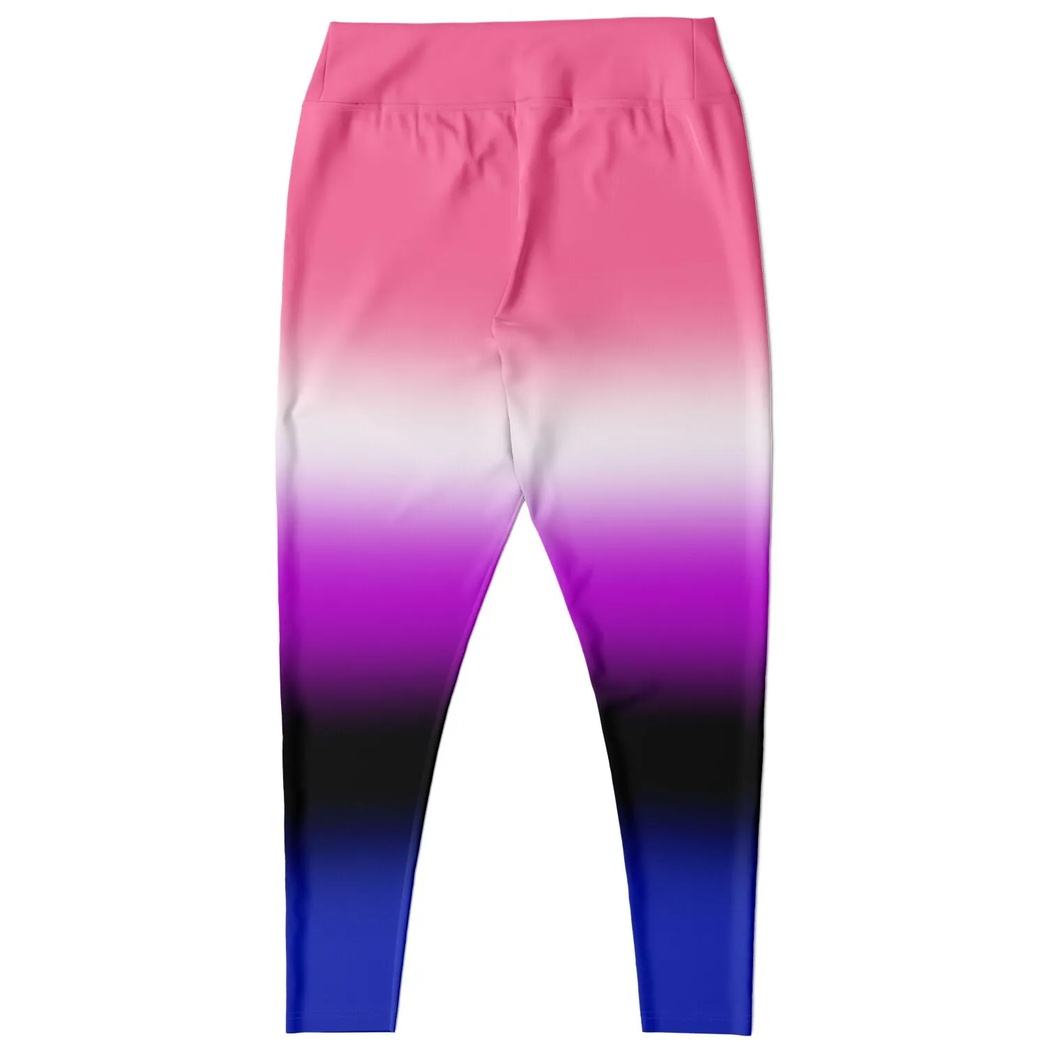Genderfluid Pride Ombre High-Waist Plus Leggings