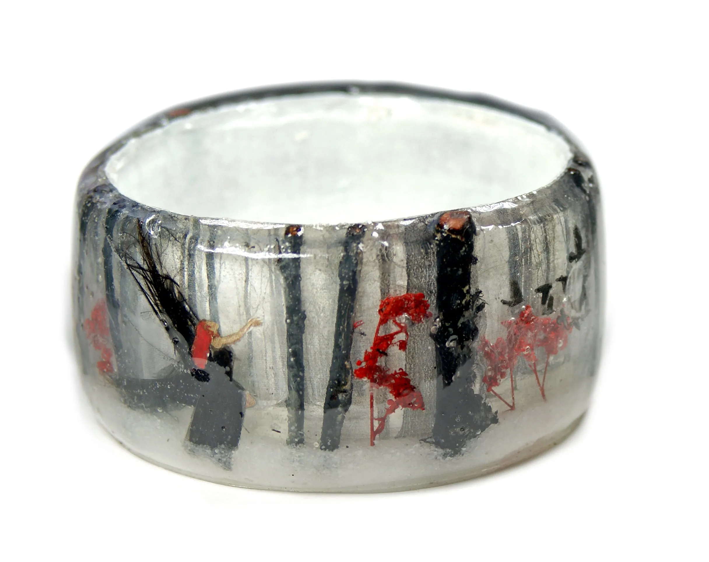 Gothic Winter Fairy Resin Bracelet