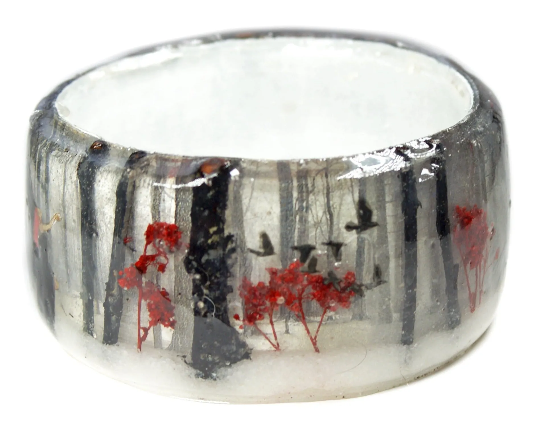Gothic Winter Fairy Resin Bracelet