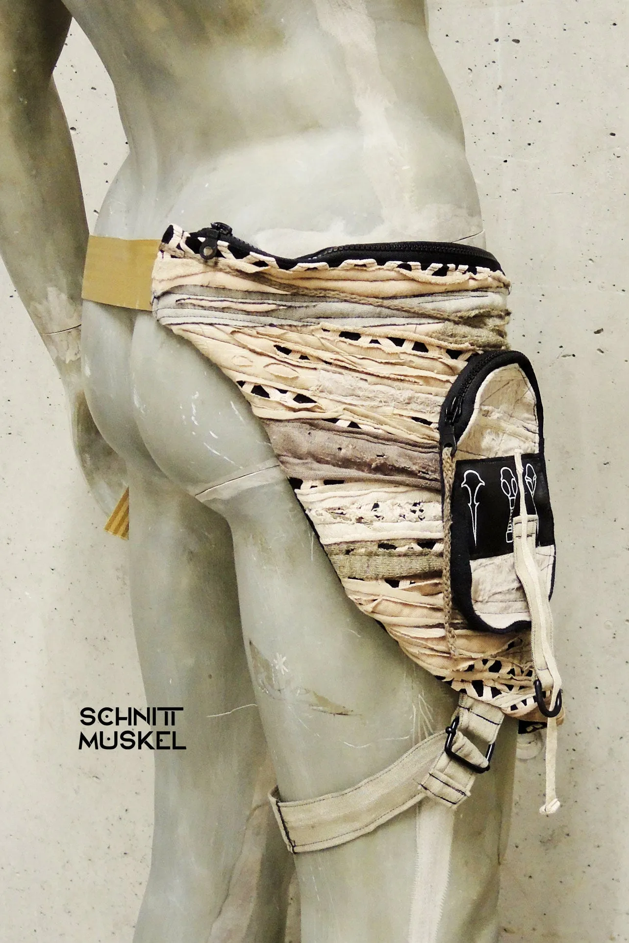 Hüfttasche "sand" Unikat
