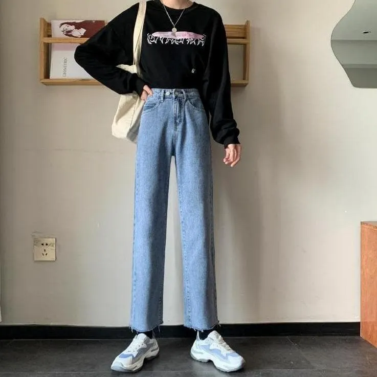 High Waisted Wide-Leg Jeans